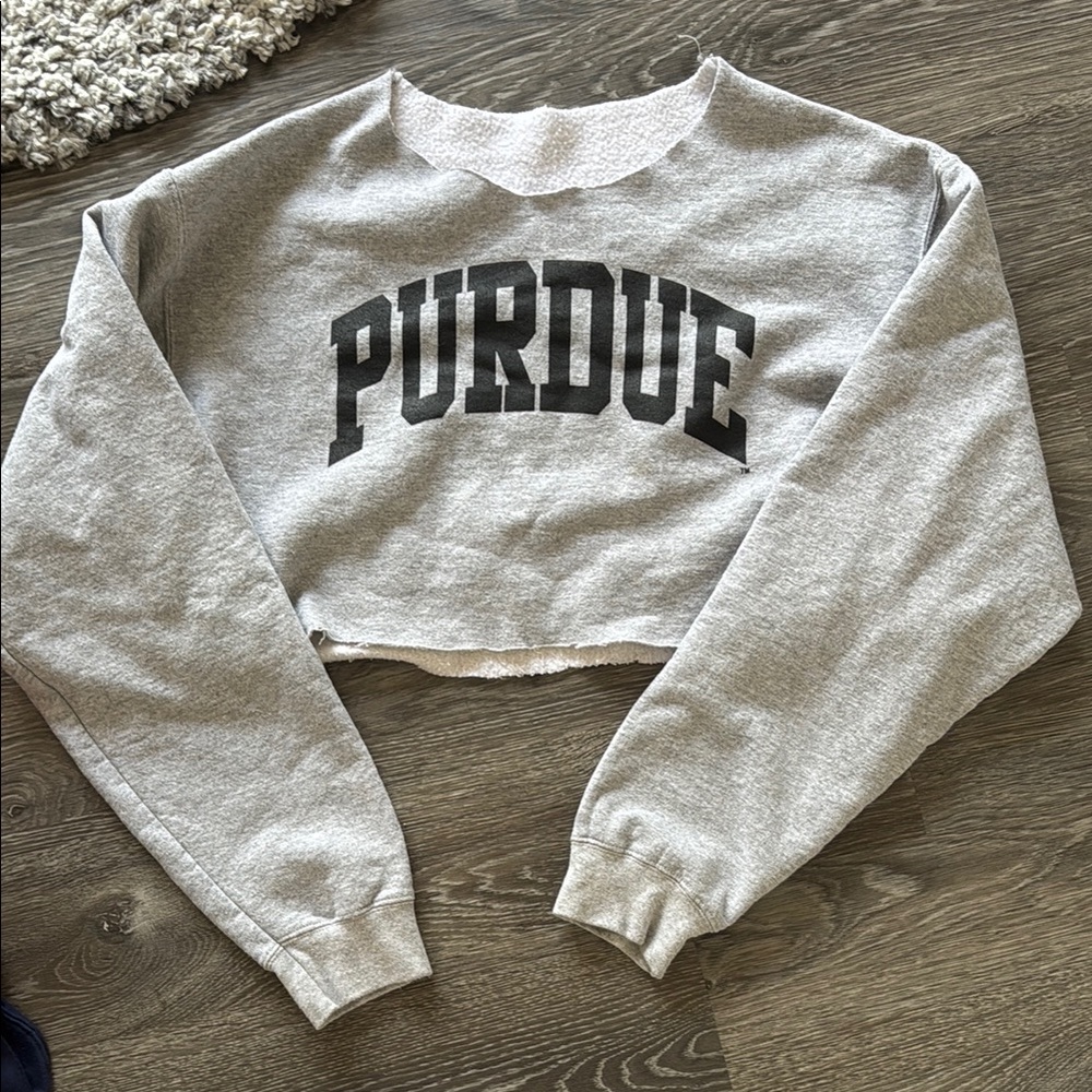 Cropped Purdue Sweatshirt